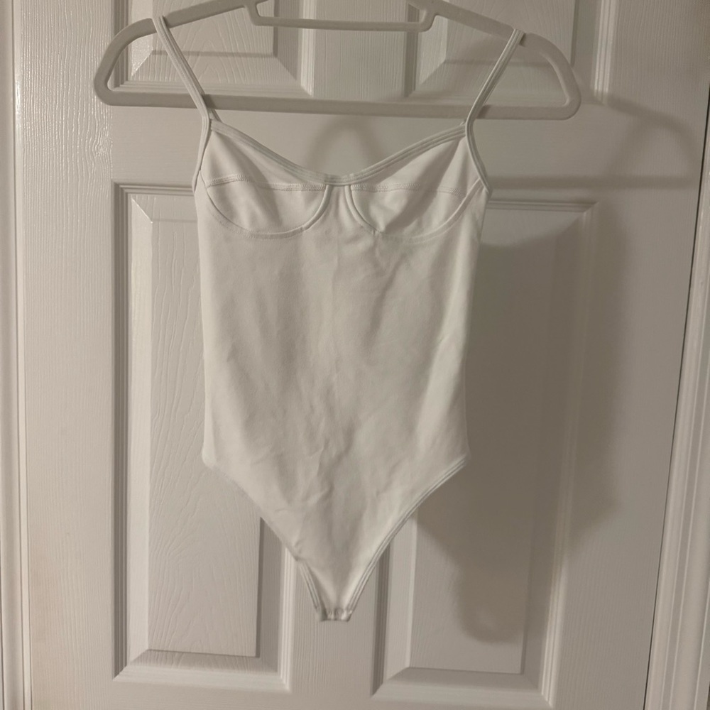 Wilfred White Bodysuit with Spaghetti Straps